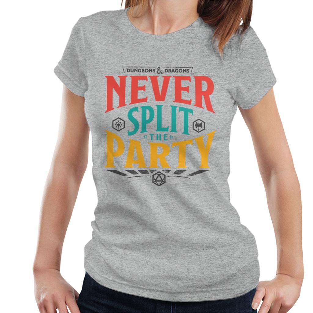 Dungeons & Dragons Never Split The Party Women's T-Shirt-ALL + EVERY