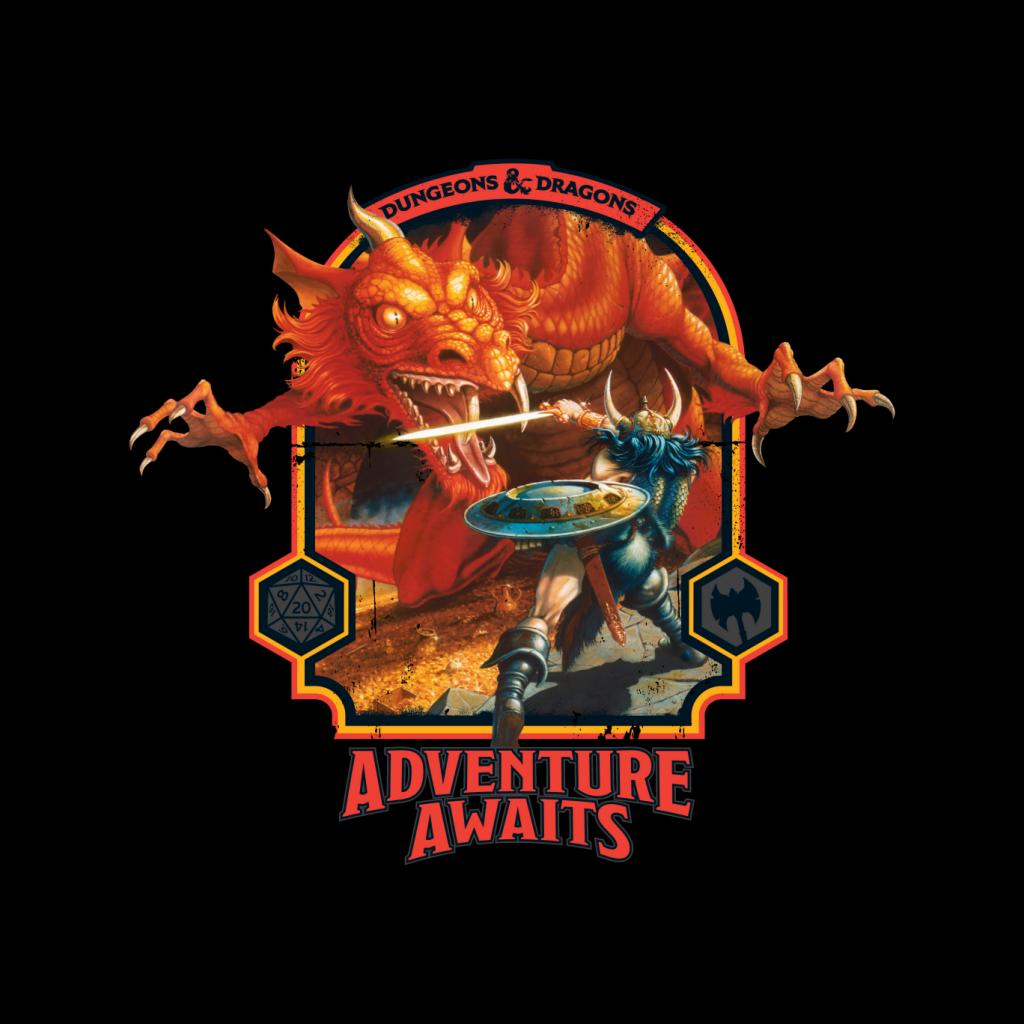 Dungeons & Dragons Adventure Awaits Men's T-Shirt-ALL + EVERY