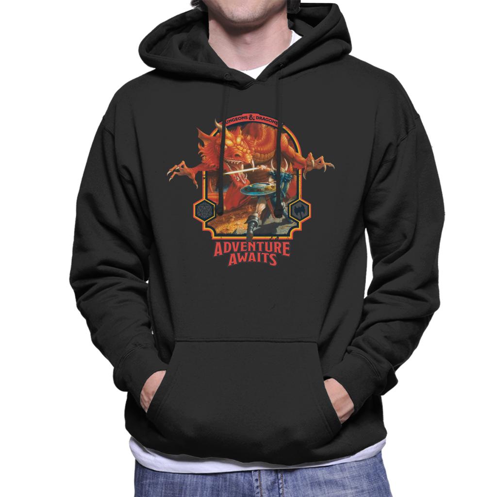 Dungeons & Dragons Adventure Awaits Men's Hooded Sweatshirt-ALL + EVERY