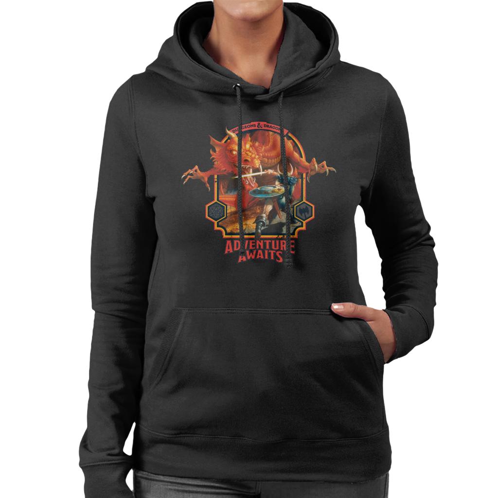 Dungeons & Dragons Adventure Awaits Women's Hooded Sweatshirt-ALL + EVERY