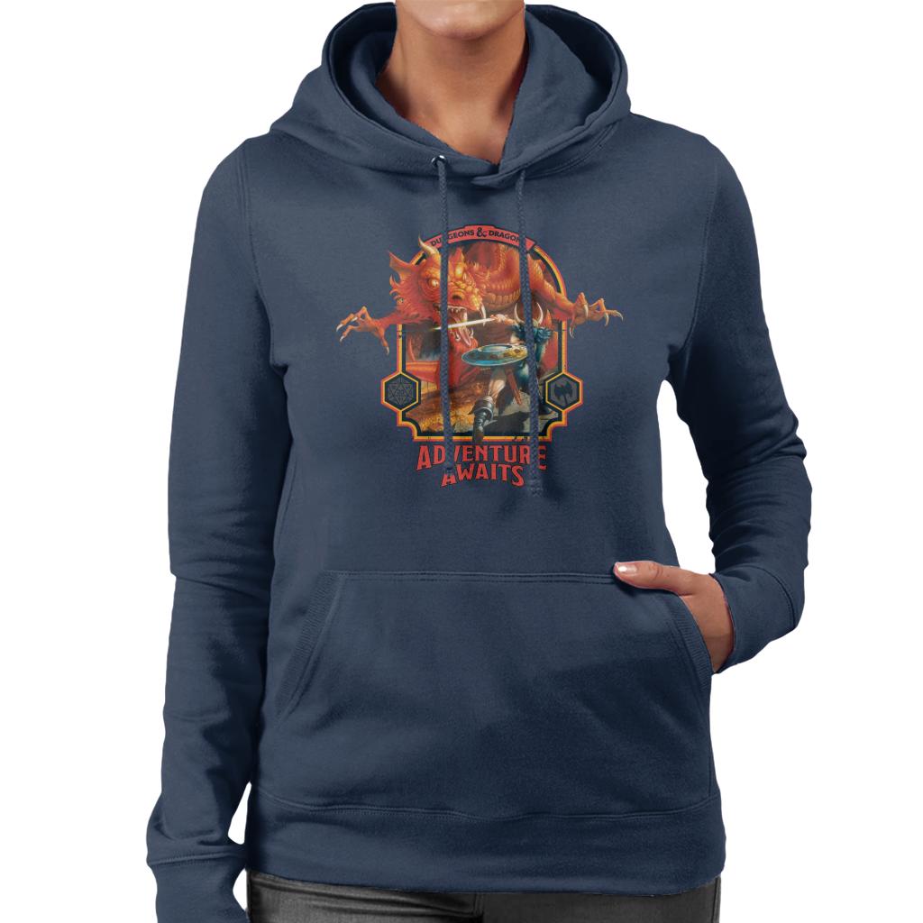 Dungeons & Dragons Adventure Awaits Women's Hooded Sweatshirt-ALL + EVERY