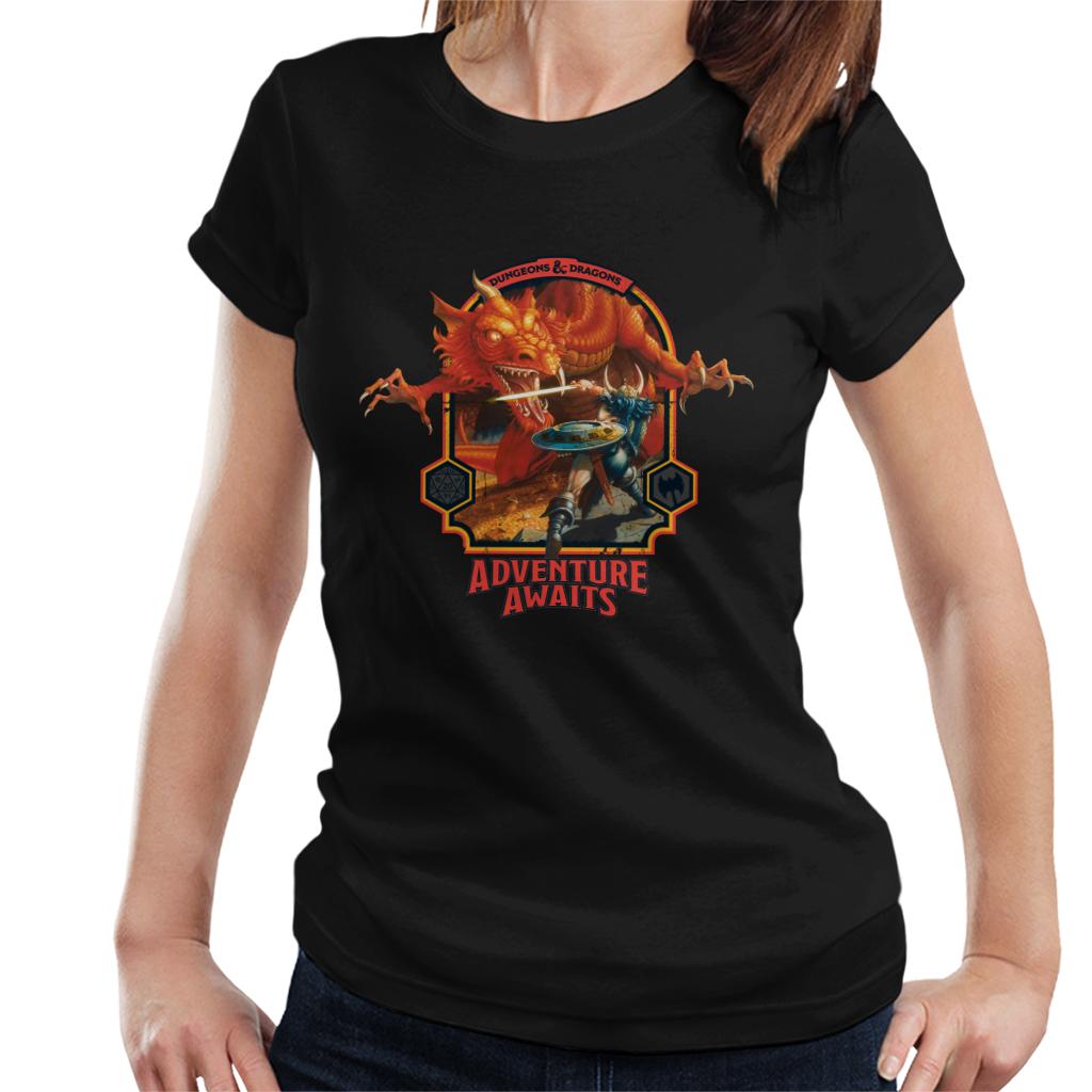 Dungeons & Dragons Adventure Awaits Women's T-Shirt-ALL + EVERY