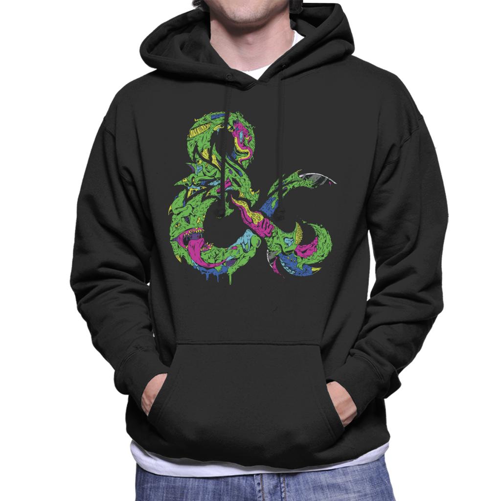 Dungeons & Dragons Monster Ampersand Men's Hooded Sweatshirt-ALL + EVERY