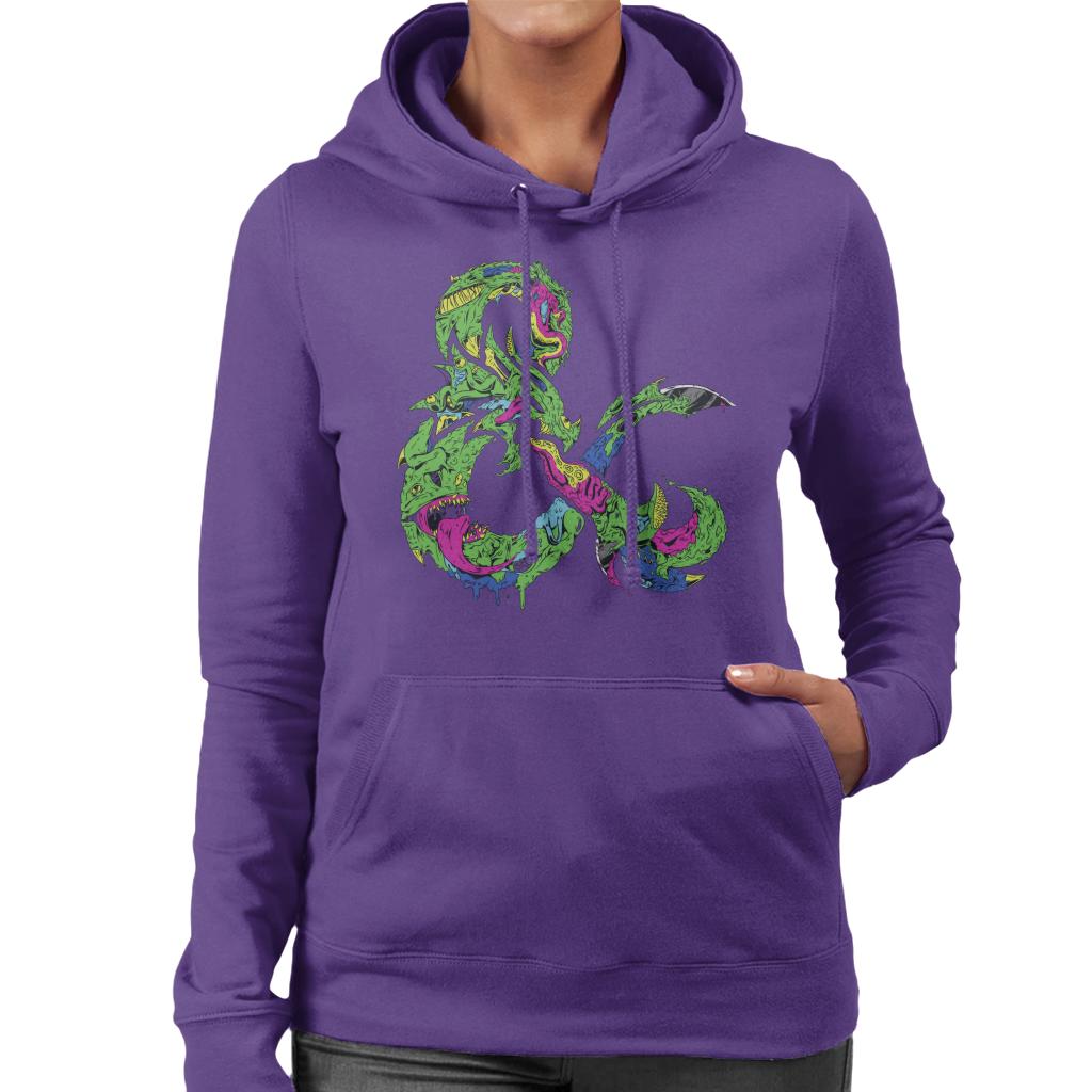 Dungeons & Dragons Monster Ampersand Women's Hooded Sweatshirt-ALL + EVERY