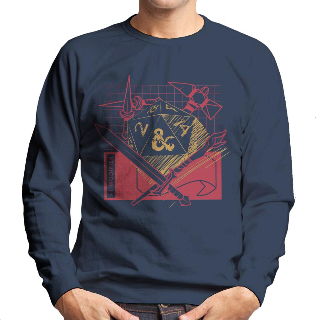 Dungeons & Dragons Plus 1 Modifier Men's Sweatshirt-ALL + EVERY