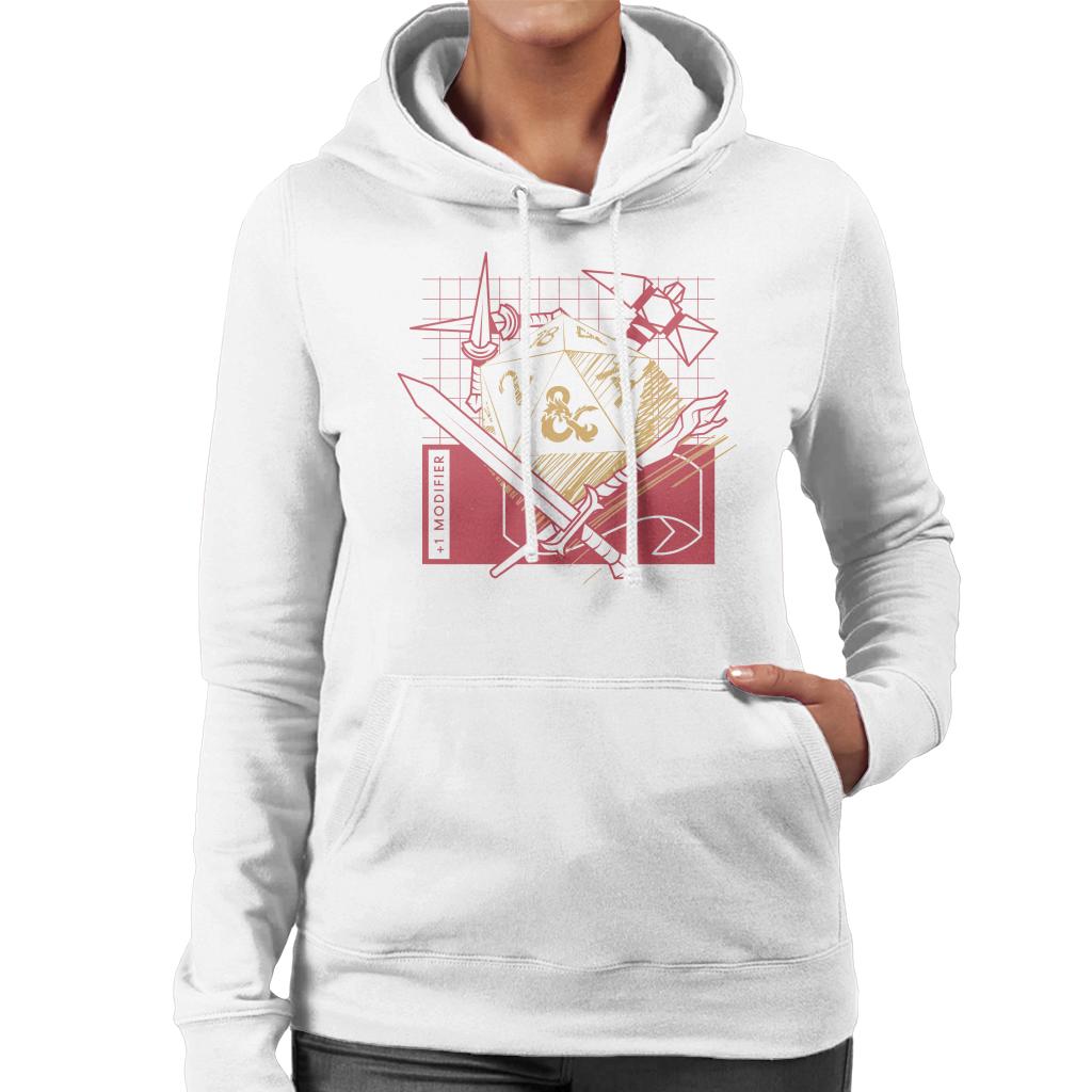 Dungeons & Dragons Plus 1 Modifier Women's Hooded Sweatshirt-ALL + EVERY