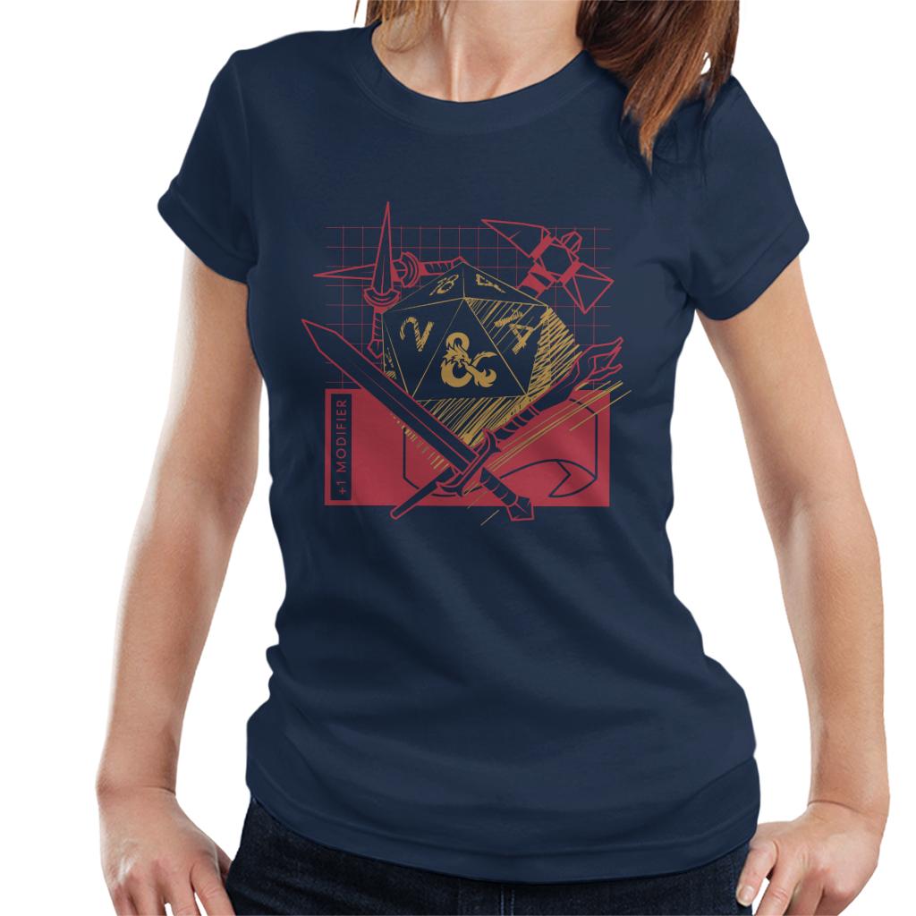 Dungeons & Dragons Plus 1 Modifier Women's T-Shirt-ALL + EVERY