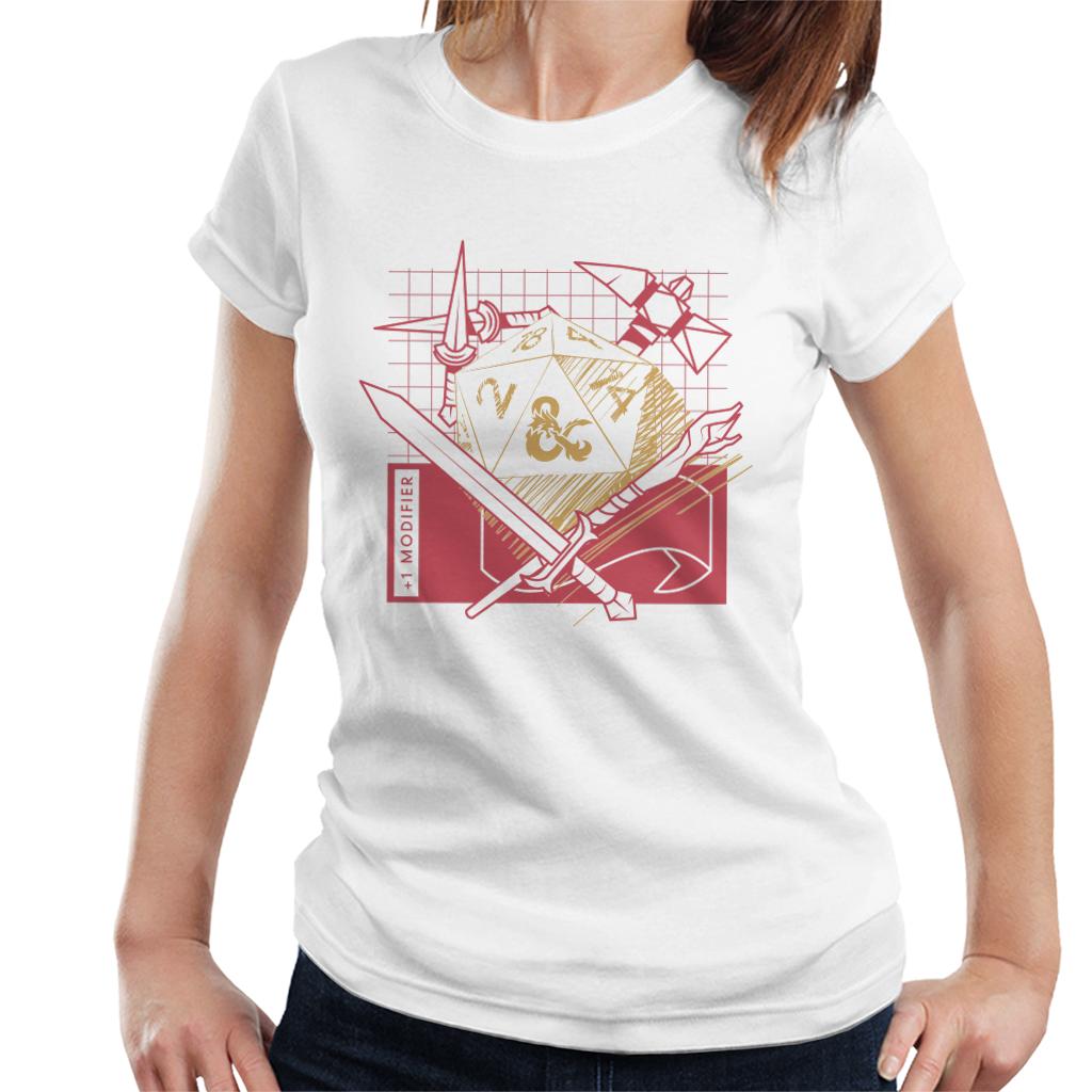 Dungeons & Dragons Plus 1 Modifier Women's T-Shirt-ALL + EVERY