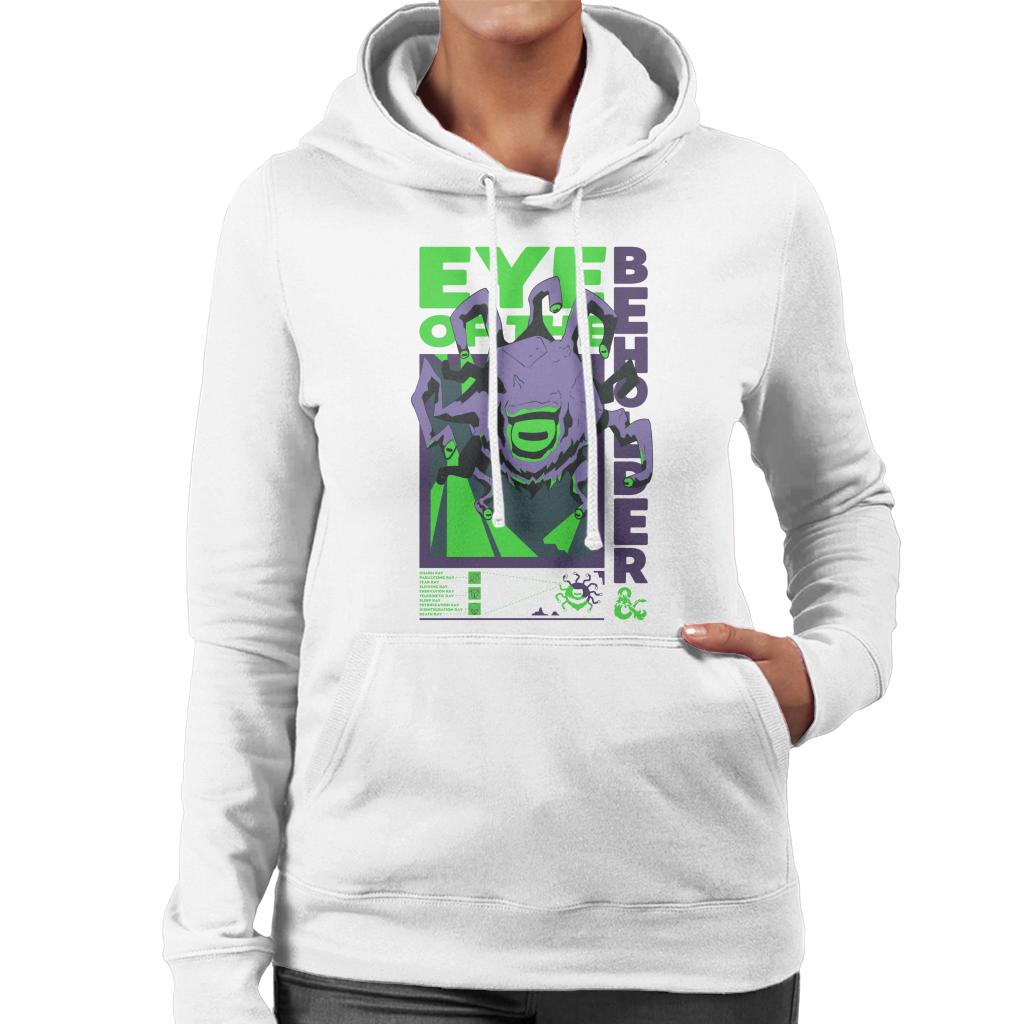 Dungeons & Dragons Eye Of The Beholder Women's Hooded Sweatshirt-ALL + EVERY