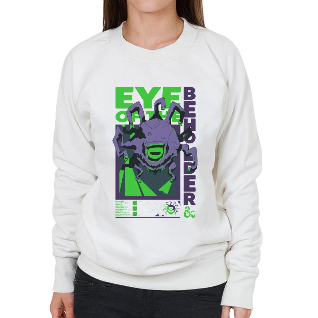 Dungeons & Dragons Eye Of The Beholder Women's Sweatshirt-ALL + EVERY