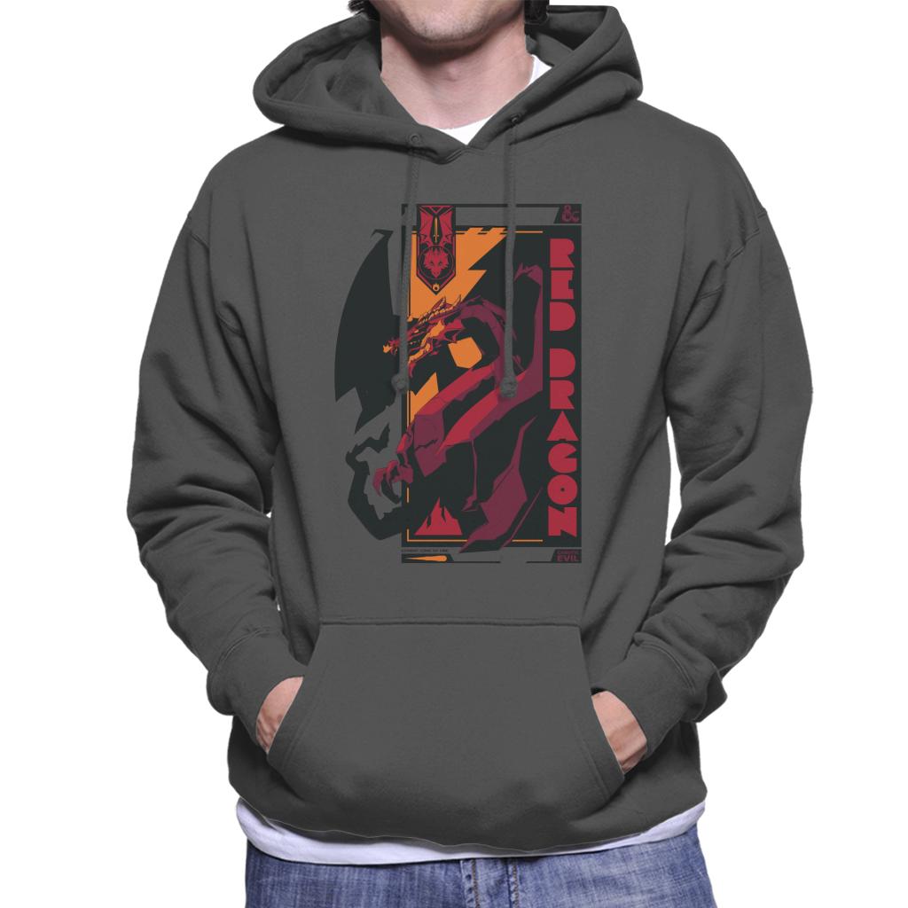 Dungeons & Dragons Red Dragon Badge Men's Hooded Sweatshirt-ALL + EVERY