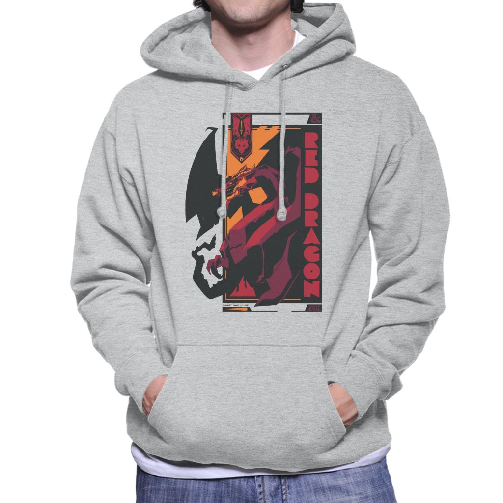 Dungeons & Dragons Red Dragon Badge Men's Hooded Sweatshirt-ALL + EVERY