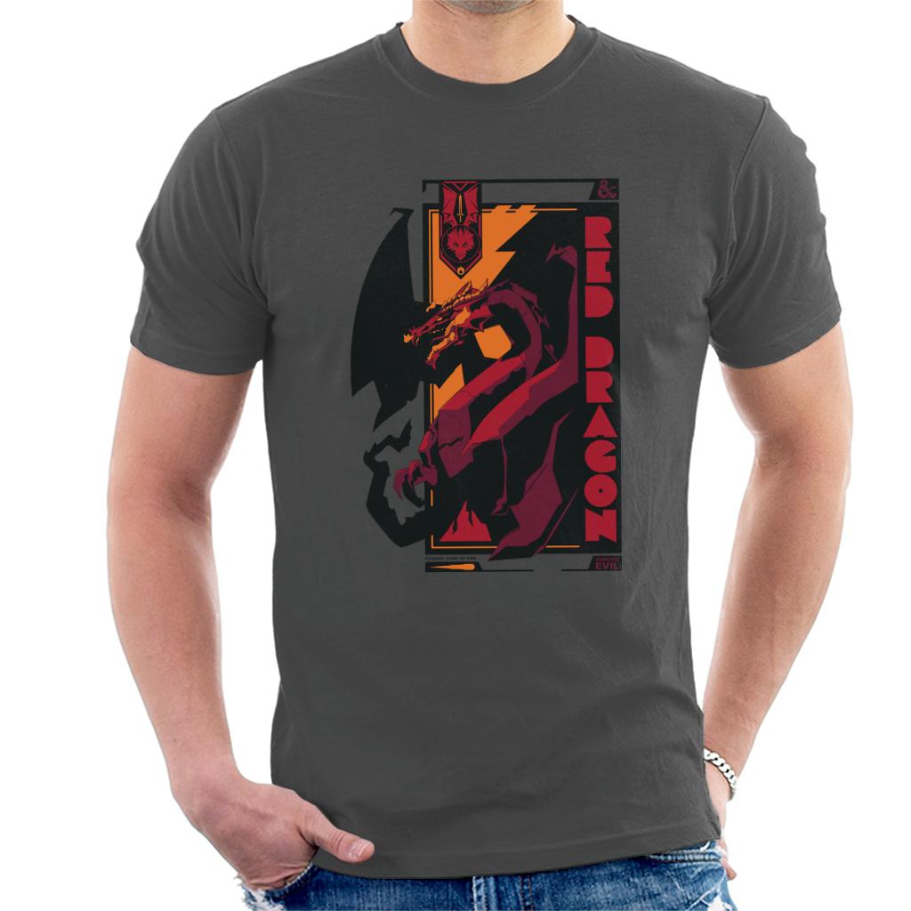 Dungeons & Dragons Red Dragon Badge Men's T-Shirt-ALL + EVERY