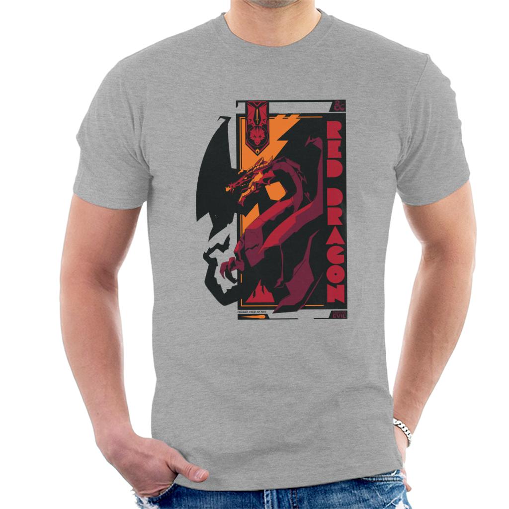 Dungeons & Dragons Red Dragon Badge Men's T-Shirt-ALL + EVERY