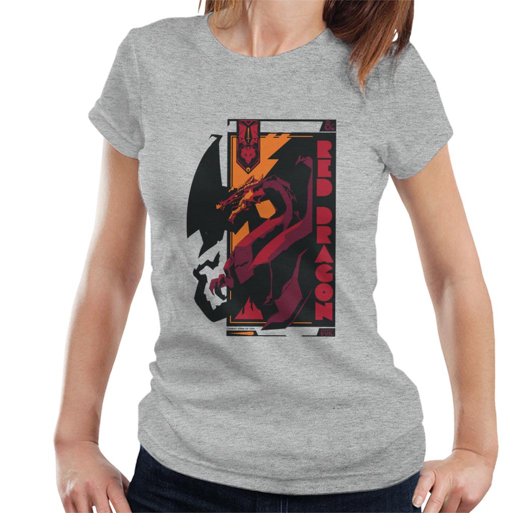 Dungeons & Dragons Red Dragon Badge Women's T-Shirt-ALL + EVERY