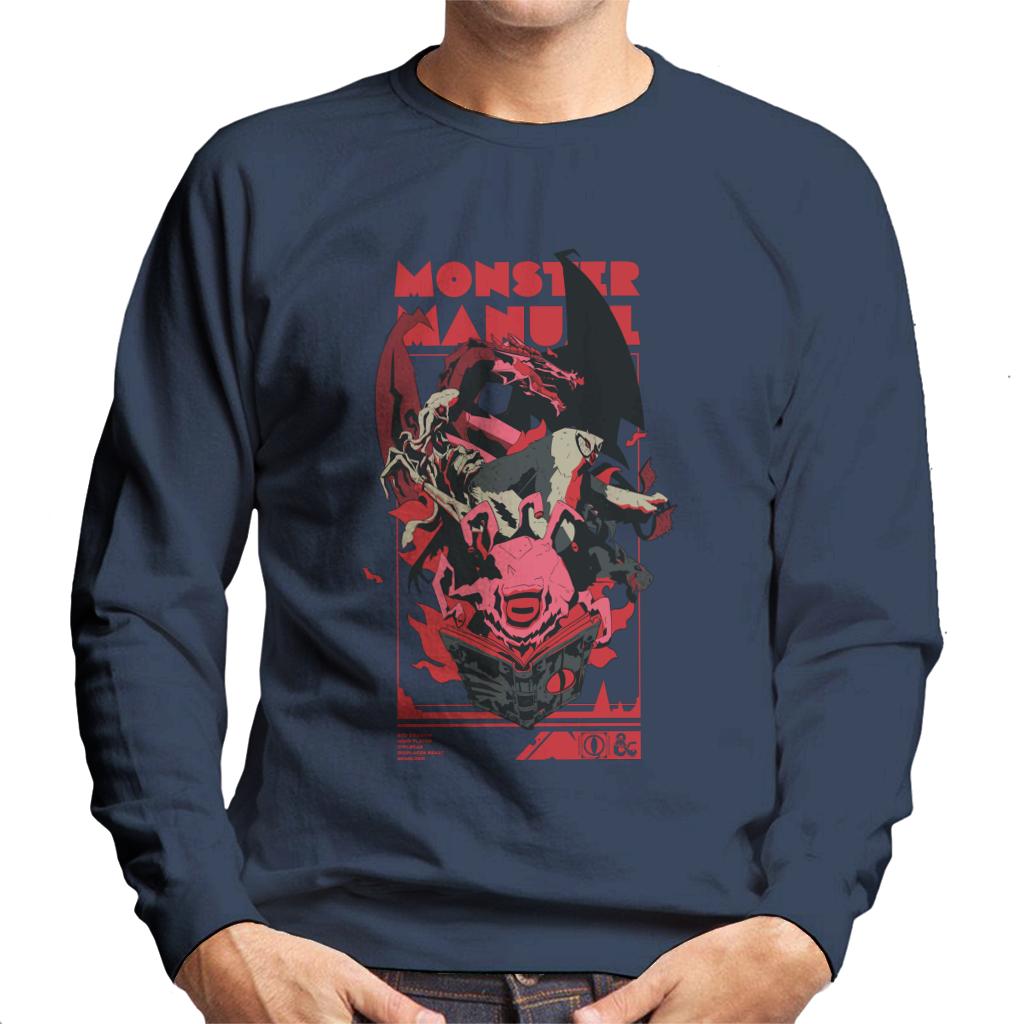 Dungeons & Dragons Monster Manual Men's Sweatshirt-ALL + EVERY