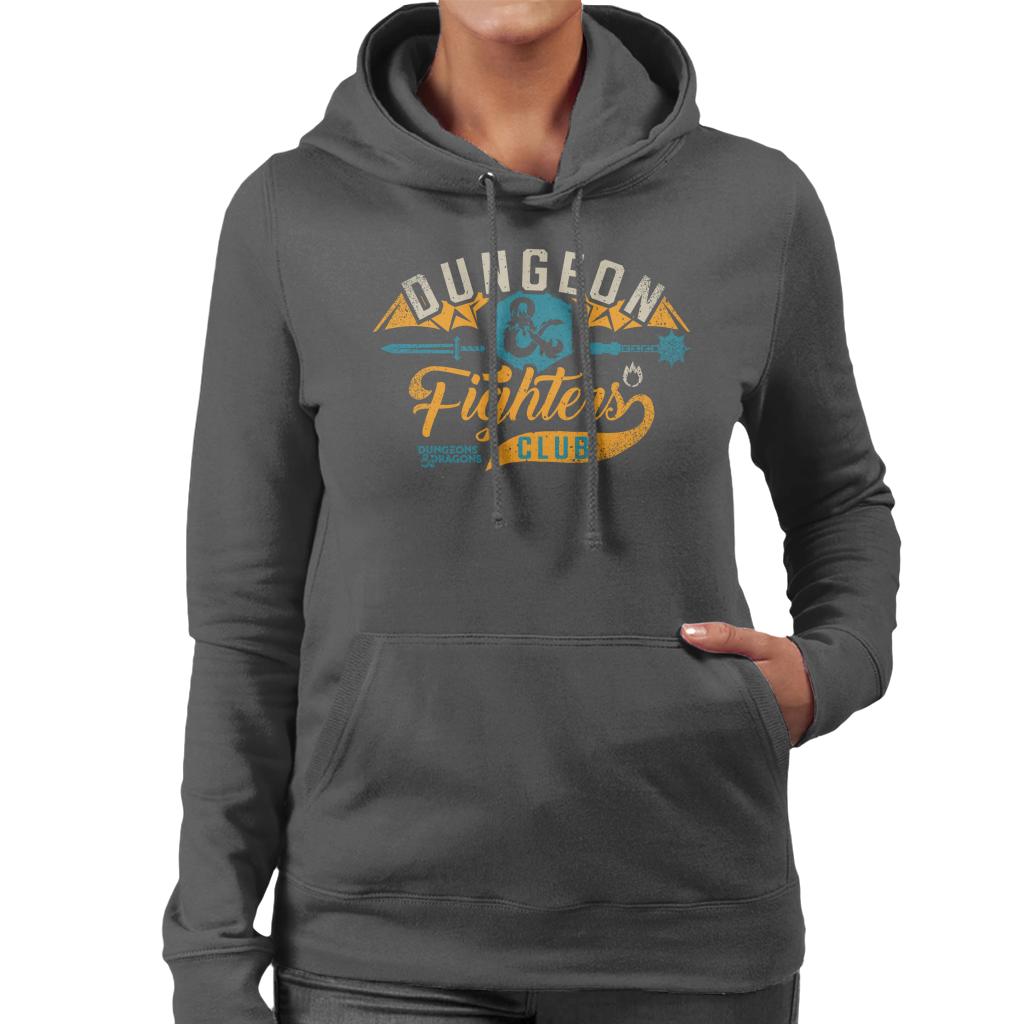 Dungeons & Dragons Fighters Club Women's Hooded Sweatshirt-ALL + EVERY