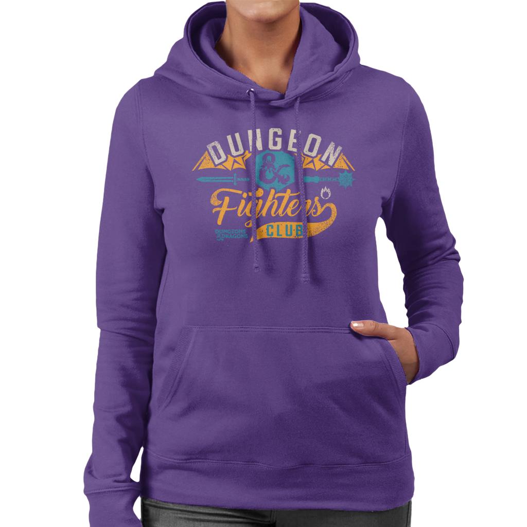 Dungeons & Dragons Fighters Club Women's Hooded Sweatshirt-ALL + EVERY