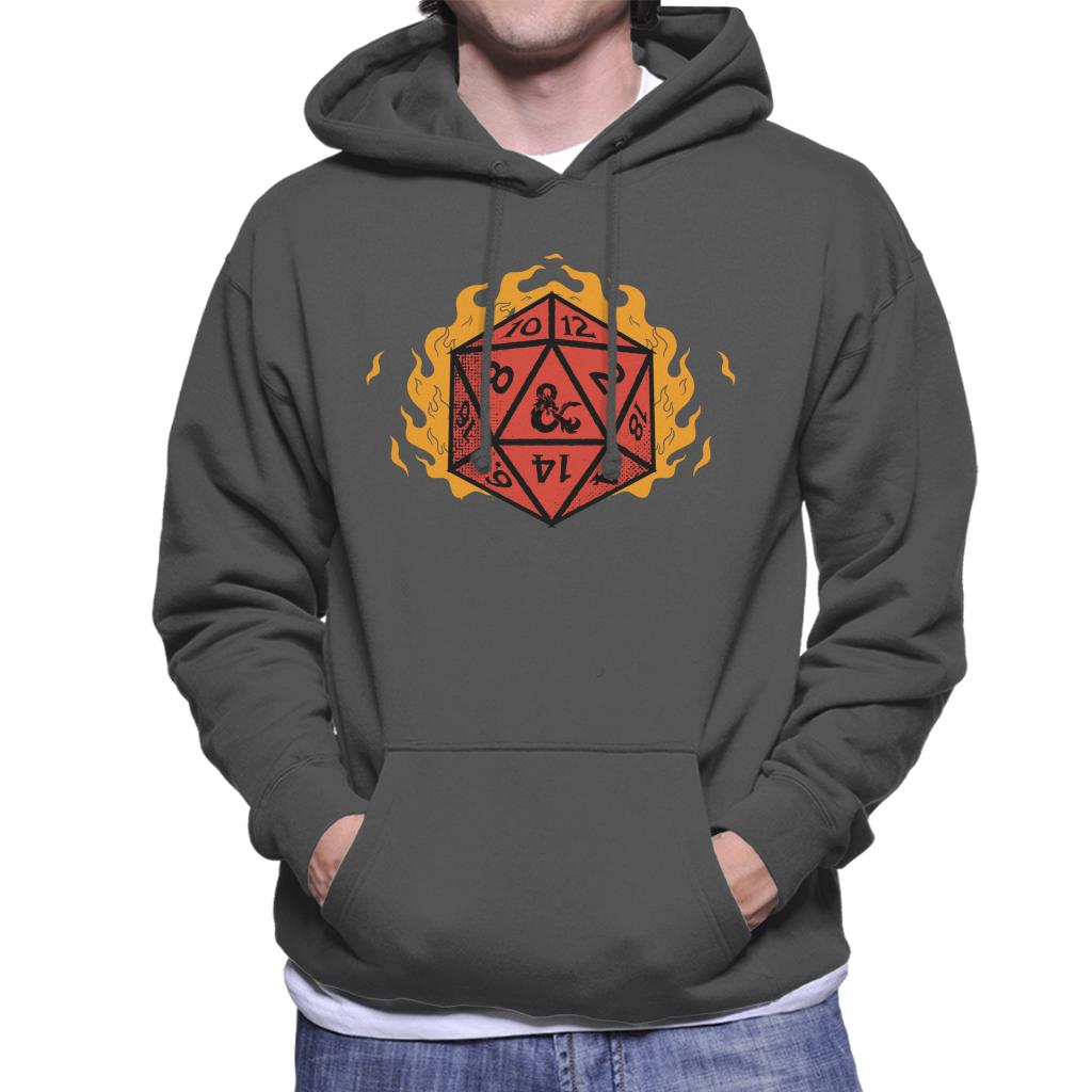 Dungeons & Dragons Fire Dice Men's Hooded Sweatshirt-ALL + EVERY