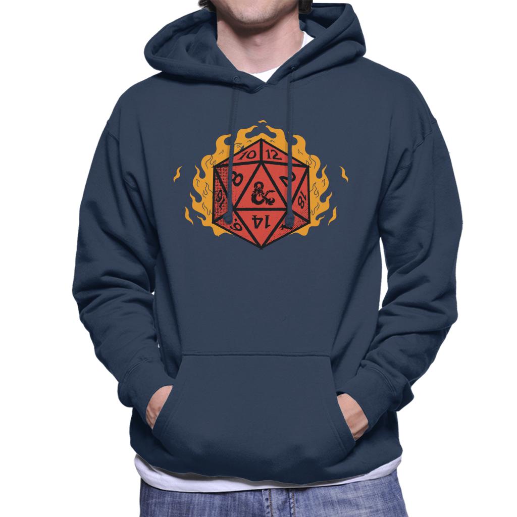 Dungeons & Dragons Fire Dice Men's Hooded Sweatshirt-ALL + EVERY