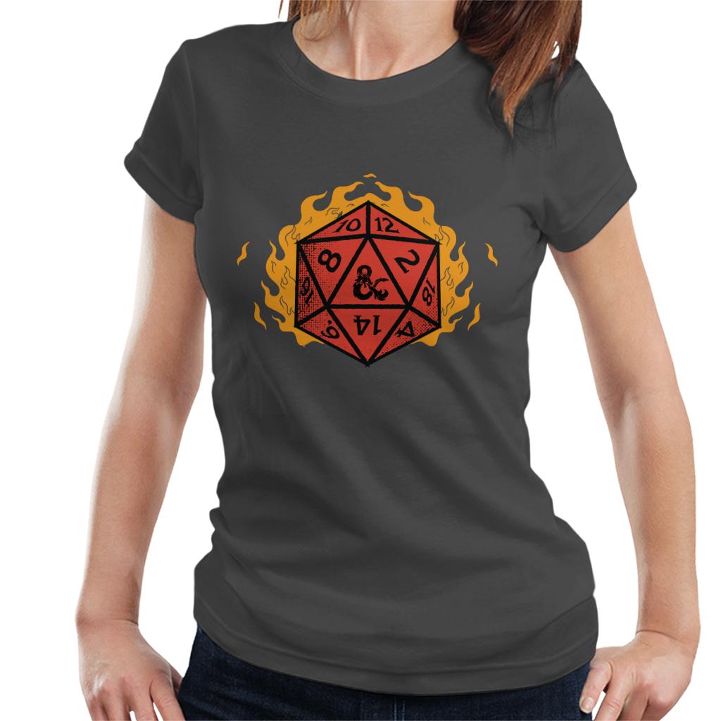 Dungeons & Dragons Fire Dice Women's T-Shirt-ALL + EVERY