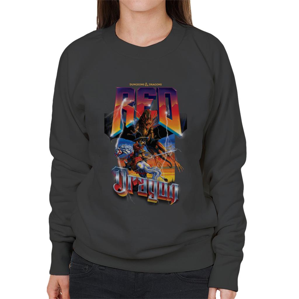 Dungeons & Dragons Red Dragon Battle Women's Sweatshirt-ALL + EVERY