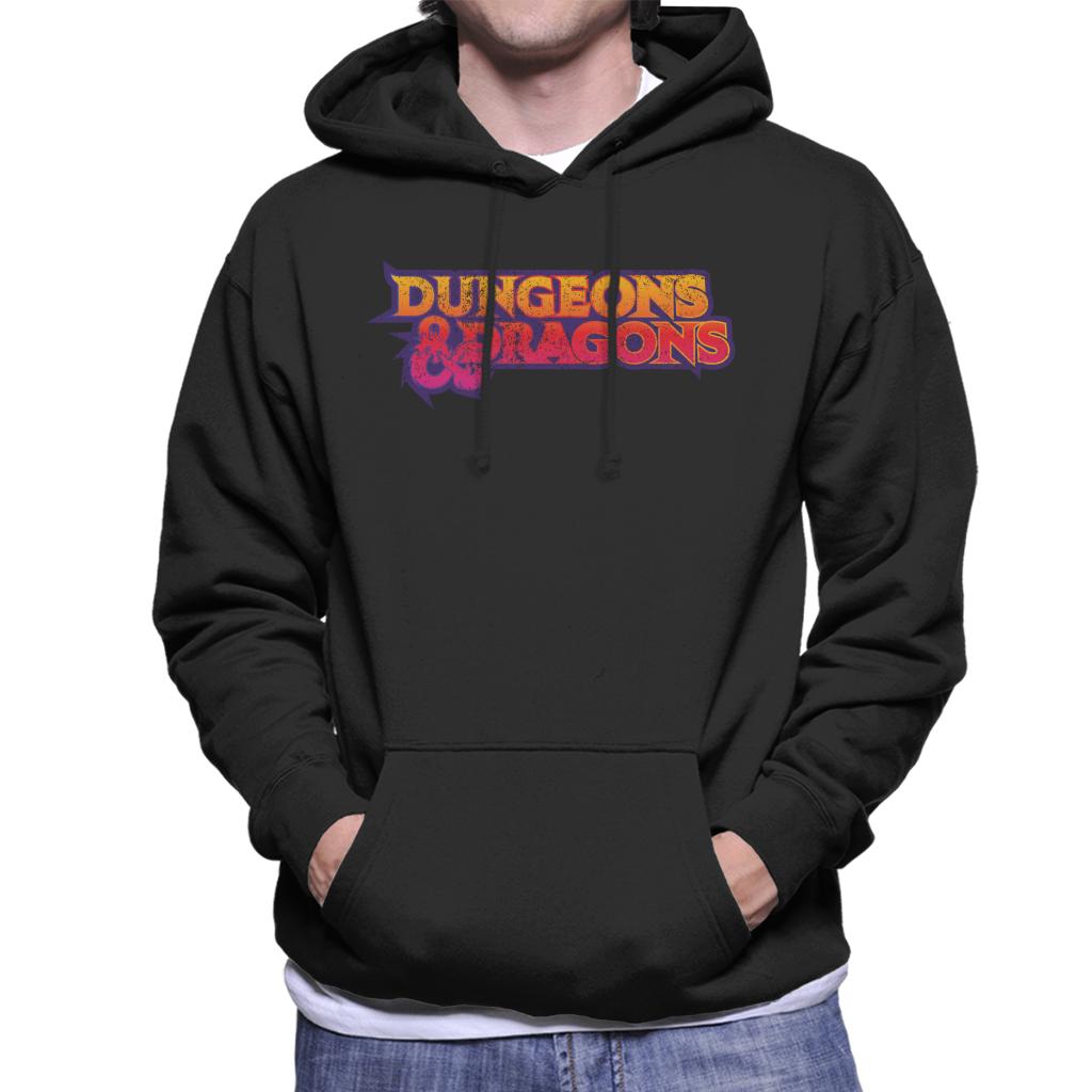 Dungeons & Dragons Gradient Logo Men's Hooded Sweatshirt-ALL + EVERY