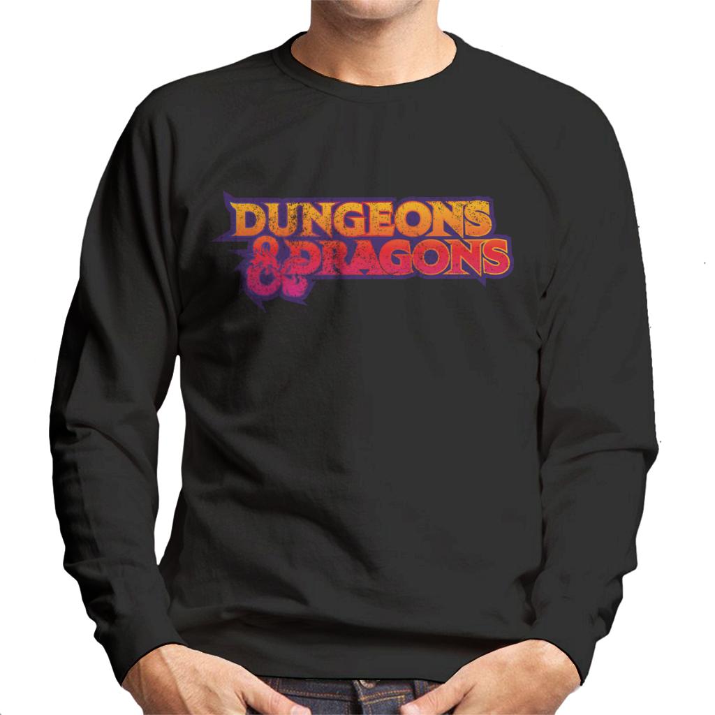 Dungeons & Dragons Gradient Logo Men's Sweatshirt-ALL + EVERY