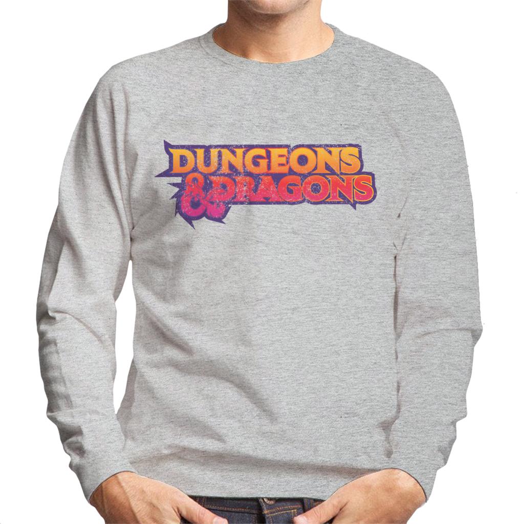 Dungeons & Dragons Gradient Logo Men's Sweatshirt-ALL + EVERY