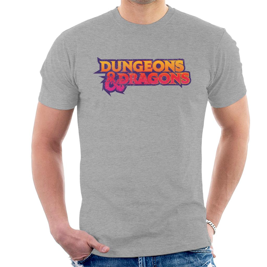 Dungeons & Dragons Gradient Logo Men's T-Shirt-ALL + EVERY