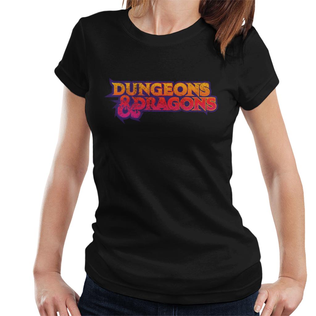 Dungeons & Dragons Gradient Logo Women's T-Shirt-ALL + EVERY