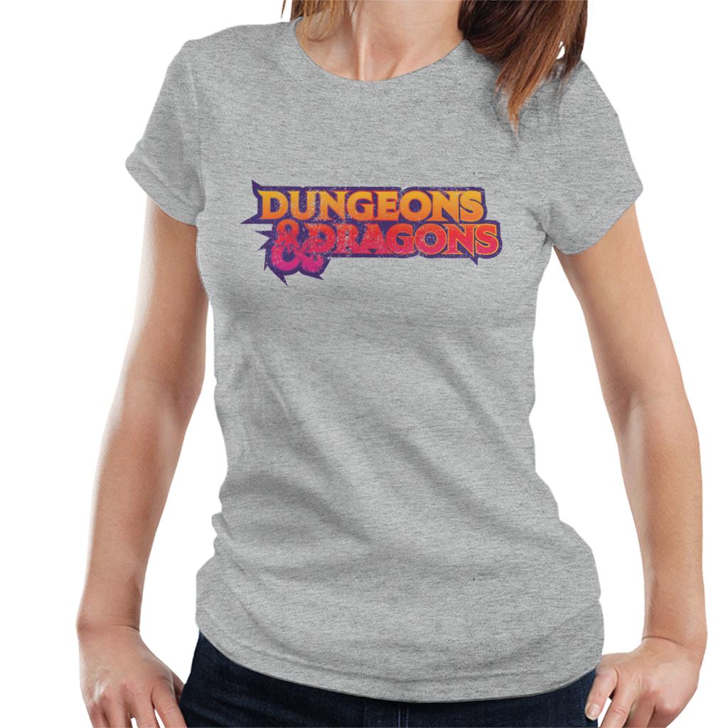 Dungeons & Dragons Gradient Logo Women's T-Shirt-ALL + EVERY