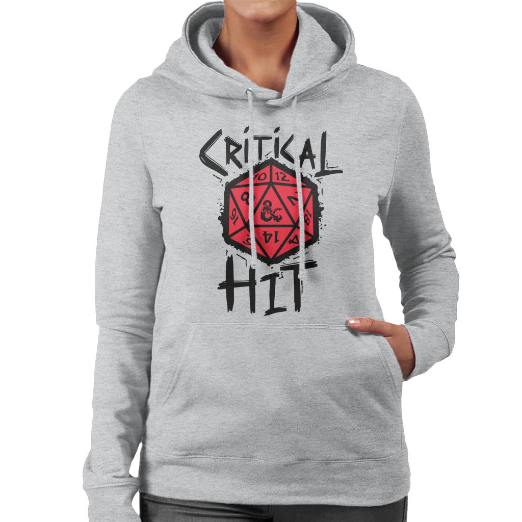 Dungeons & Dragons Critical Hit Women's Hooded Sweatshirt-ALL + EVERY