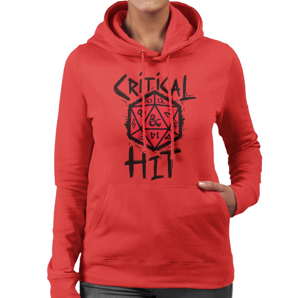 Dungeons & Dragons Critical Hit Women's Hooded Sweatshirt-ALL + EVERY