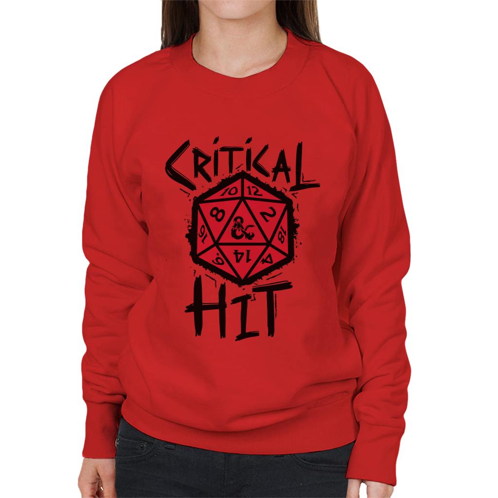 Dungeons & Dragons Critical Hit Women's Sweatshirt-ALL + EVERY