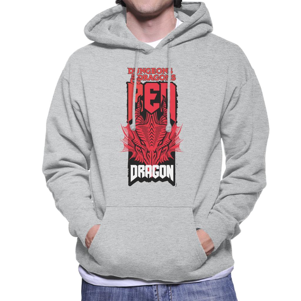 Dungeons & Dragons Head Of The Red Dragon Men's Hooded Sweatshirt-ALL + EVERY