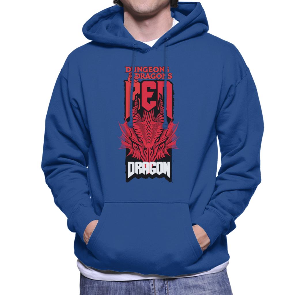 Dungeons & Dragons Head Of The Red Dragon Men's Hooded Sweatshirt-ALL + EVERY