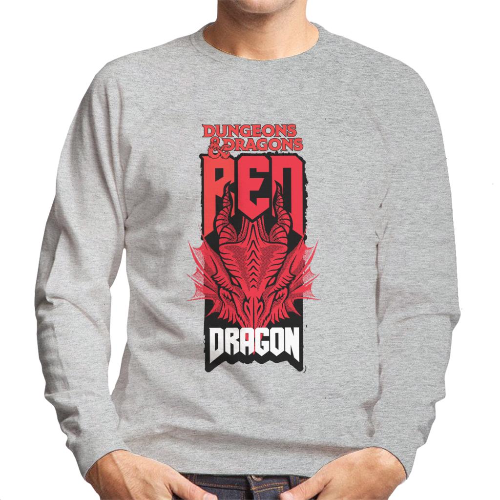 Dungeons & Dragons Head Of The Red Dragon Men's Sweatshirt-ALL + EVERY