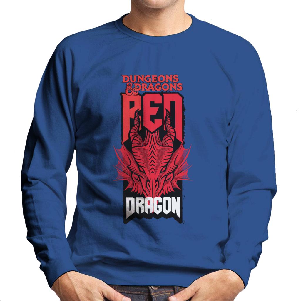 Dungeons & Dragons Head Of The Red Dragon Men's Sweatshirt-ALL + EVERY