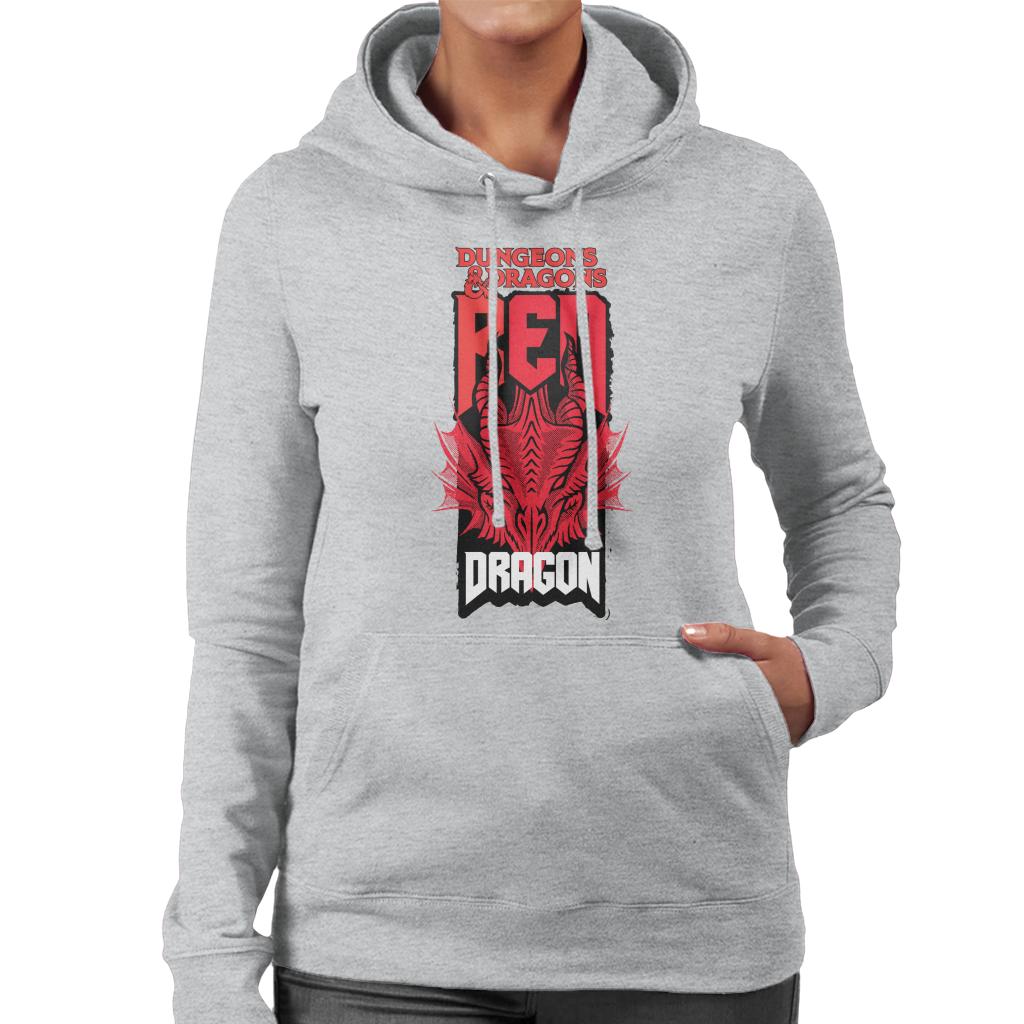 Dungeons & Dragons Head Of The Red Dragon Women's Hooded Sweatshirt-ALL + EVERY