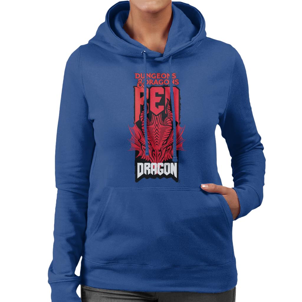 Dungeons & Dragons Head Of The Red Dragon Women's Hooded Sweatshirt-ALL + EVERY