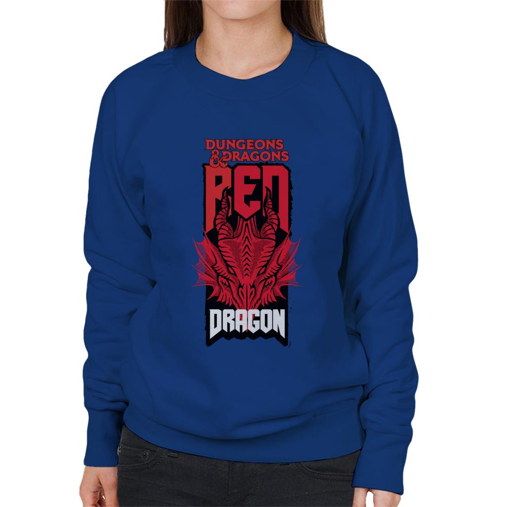 Dungeons & Dragons Head Of The Red Dragon Women's Sweatshirt-ALL + EVERY