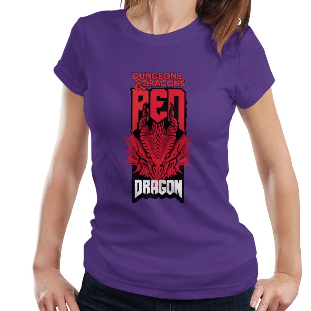 Dungeons & Dragons Head Of The Red Dragon Women's T-Shirt-ALL + EVERY