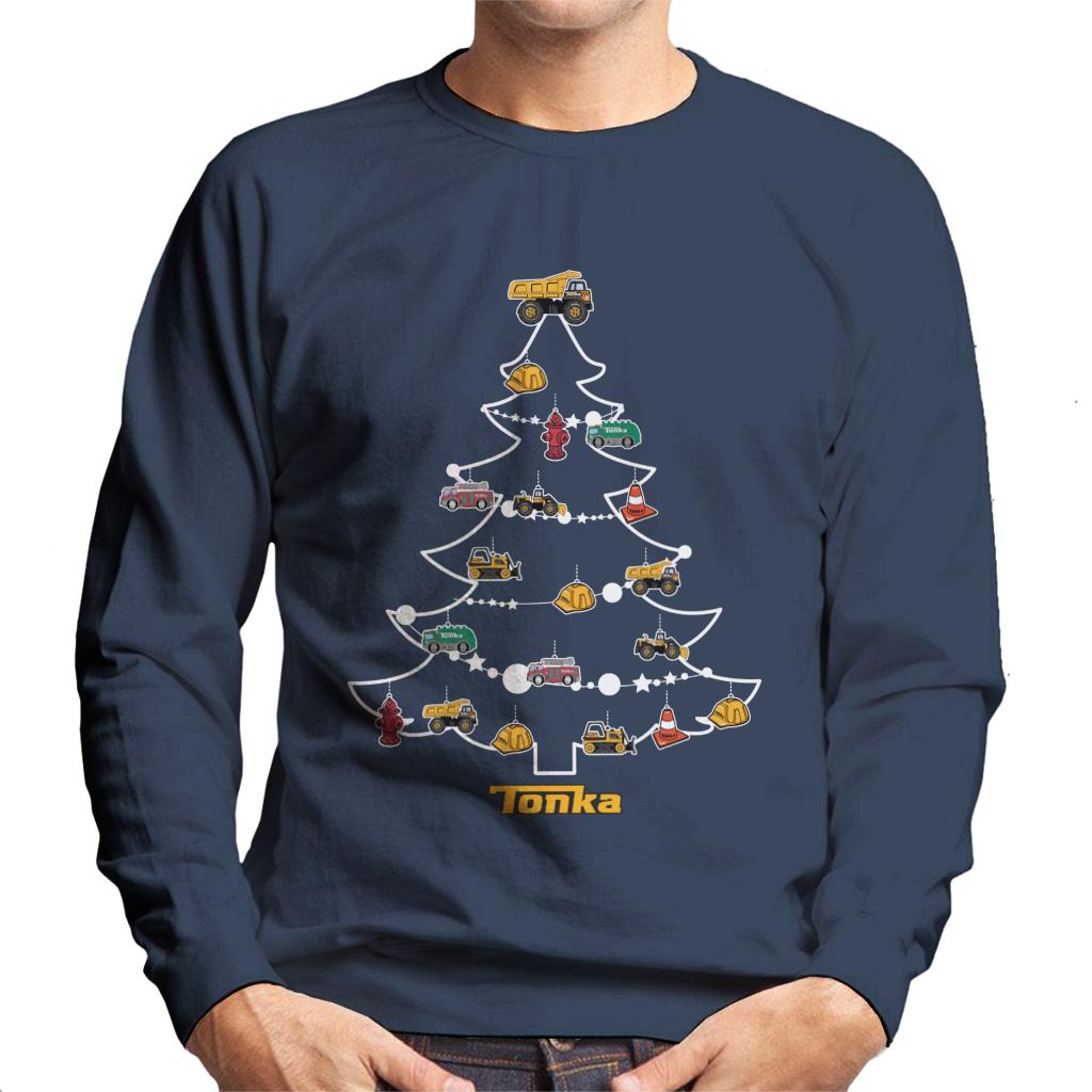 Tonka Christmas Tree Men's Sweatshirt-ALL + EVERY