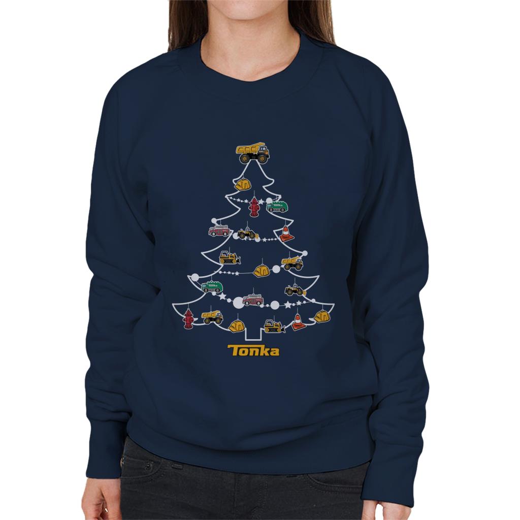 Tonka Christmas Tree Women's Sweatshirt-ALL + EVERY