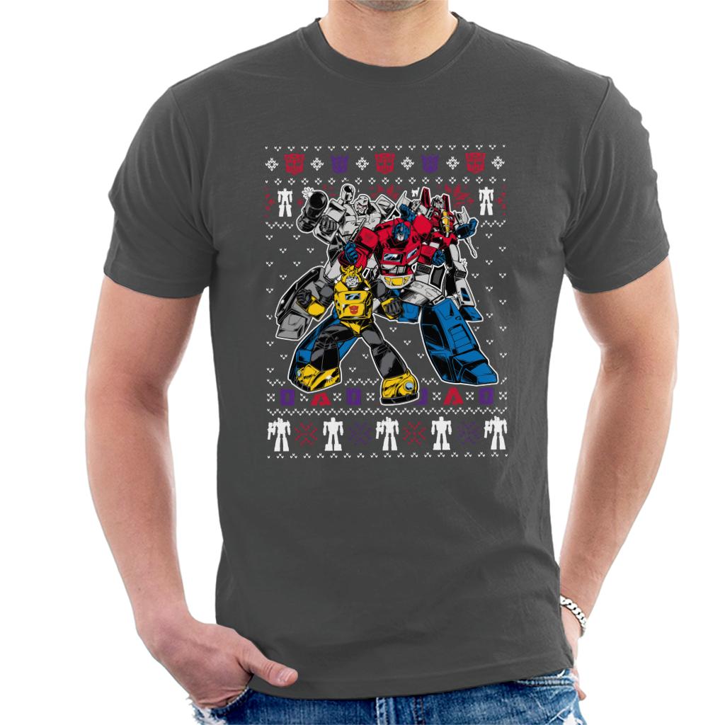 Transformers Christmas Assemble Men's T-Shirt-ALL + EVERY