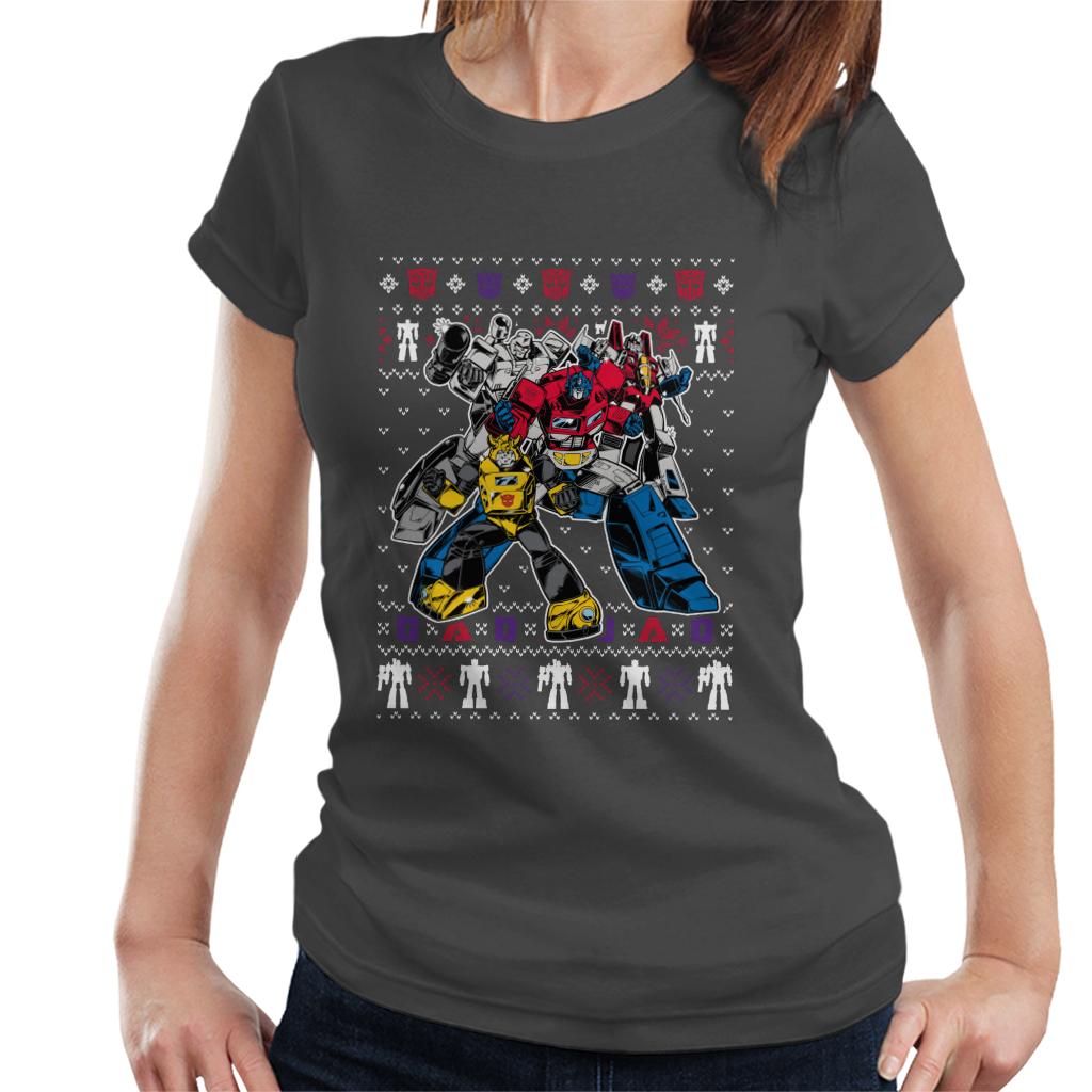 Transformers Christmas Assemble Women's T-Shirt-ALL + EVERY