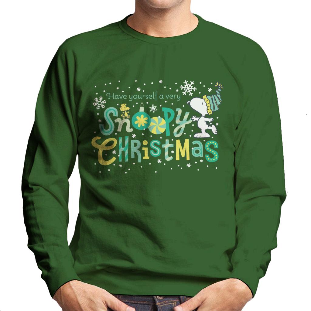 Peanuts Christmas Have Yourself A Very Snoopy Xmas Men's Sweatshirt-ALL + EVERY