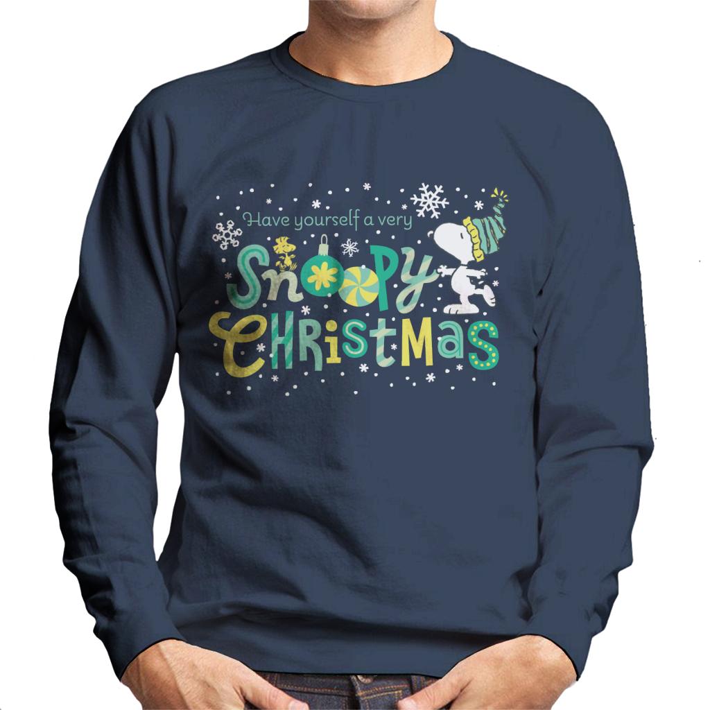 Mens snoopy sale christmas sweater