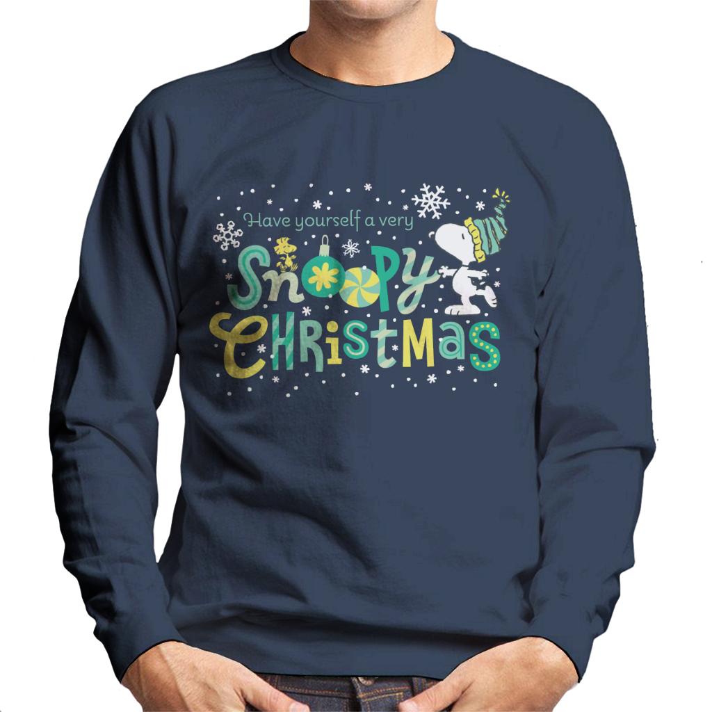 Peanuts Christmas Have Yourself A Very Snoopy Xmas Men's Sweatshirt-ALL + EVERY